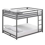 DHP Miles Metal Full over Full Bunk Bed: Silver, White, &amp; Blue $196.76 + Free Shipping