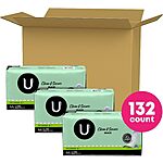 U by Kotex Security Maxi Pads: 132-Ct (Heavy Absorbency) $16 ($0.12 EA), 192-Ct (Regular Absorbency) $20.91 ($0.11 EA) w/ S&amp;S + F/S w/ Prime or on $35+