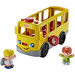 Fisher Price Little People Sit With Me School Bus Musical Push Along Toy w/ 2 Figures $10 + Free Shipping w/ Prime or on $35+