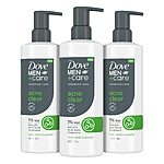 3-Count 16.9-Oz Dove MEN + CARE Advanced Care Face + Body Cleanser Wash (Acne Clear) $13.48 w/ S&amp;S + Free Shipping w/ Prime or on $35+