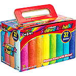 32-Count Cra-Z-Art Washable Sidewalk Chalk (Assorted Colors) $3 + Free Store Pickup
