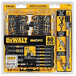 60-Piece DeWALT Maxfit Screwdriver Steel Bit Set $20 + Free Store Pickup