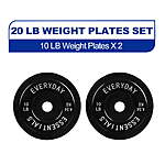 10-lb Pair BalanceFrom Olympic Bumper Plate (Black, 20-lb Total) $13.85