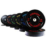 370-Lb BalanceFrom Olympic Bumper Plate Weight Plate Set w/ Steel Hub (Black) $244.90 + Free Shipping