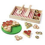Melissa &amp; Doug Wooden Pizza Play Food Set w/ 36 Toppings $13.89 + Free Shipping w/ Prime, Walmart+ or on $35+