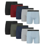 10-Pack Hanes Men's Cotton Comfort Flex Waistband Boxer Briefs (Assorted Colors) $18.20