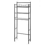 Mainstays 3-Shelf Over the Toilet Storage Shelf Unit (Black) $12.58 + Free S&amp;H w/ Walmart+ or on $35+