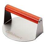 [Prime] 6&quot; Cuisinart Stainless Steel Smashed Burger Press w/ Wooden Handle $12 + Free Shipping