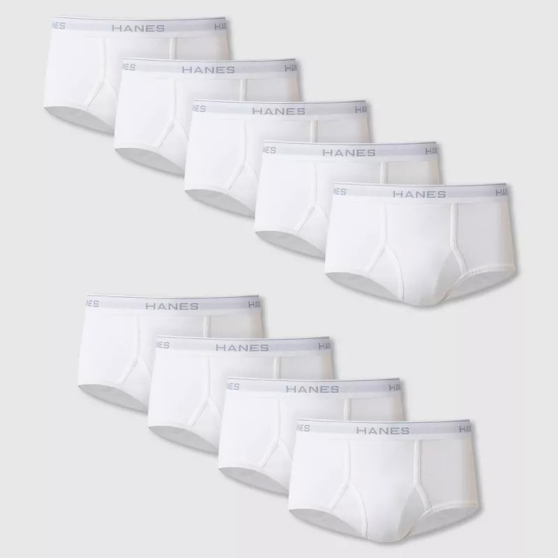 9-Pack Hanes Men's ComfortFlex Tagless Cotton Briefs (White) $16 ($1.78 EA) & More + Free Shipping with Prime or $35+