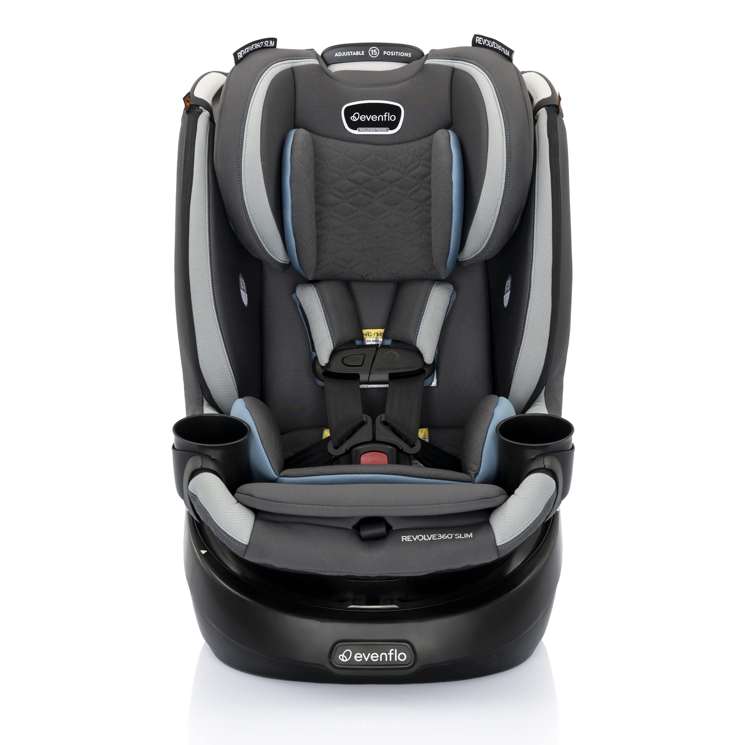 Evenflo Revolve360 Slim 2-in-1 Rotational Car Seat w/ Quick Clean Cover (Stow Blue) $249.21 + Free Shipping