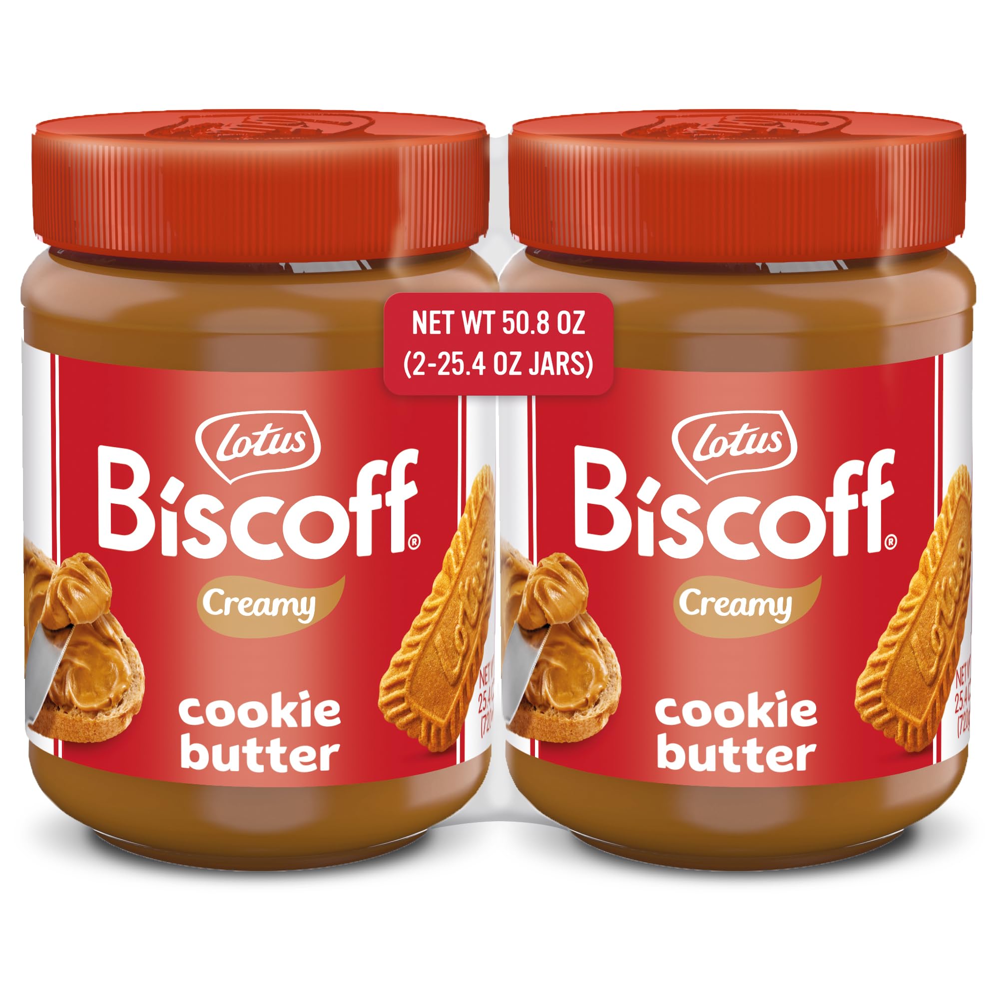 2-Count 25.4-Oz Lotus Biscoff Creamy Cookie Butter Spread $11.13 ($5.57 Ea) w/ S&S + Free Shipping w/ Prime or on $35+