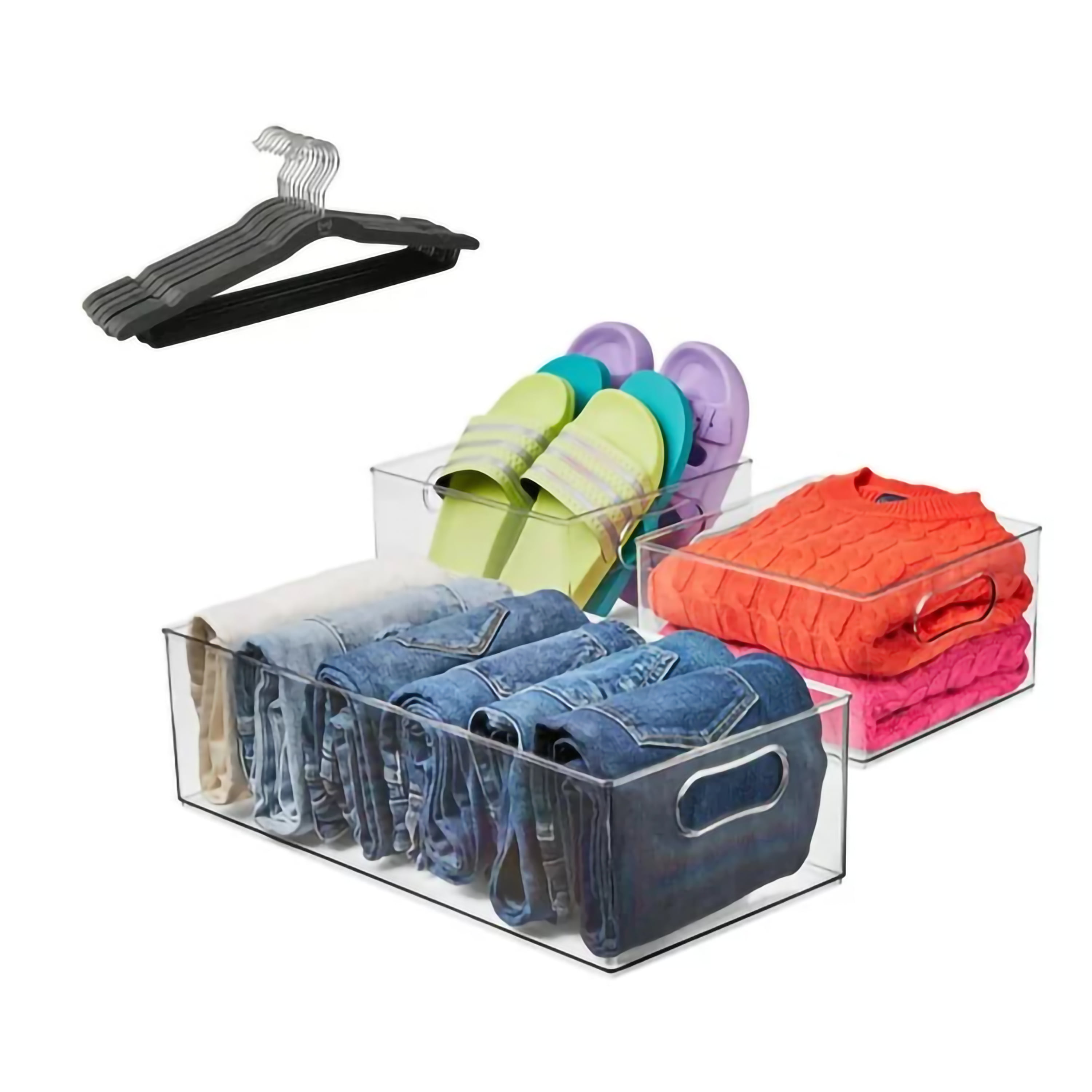 15-Piece The Home Edit Closet Organizing Set w/ 3 Containers & 12 Hangers $14.53 + Free S&H w/ Walmart+ or $35+