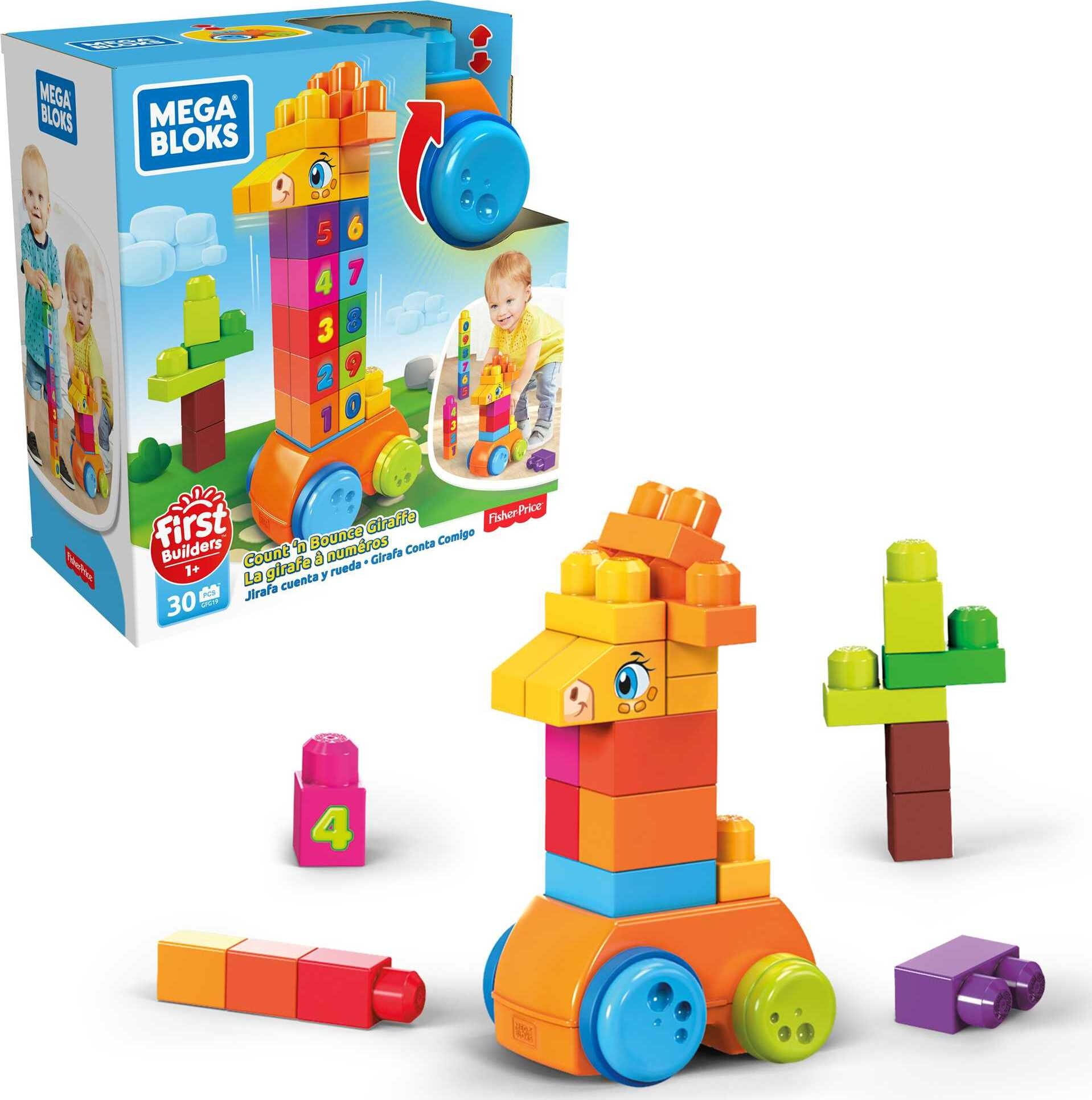 30-Piece Fisher-Price Mega Bloks Count & Bounce Giraffe Building Toy Blocks $6.71 + Free S&H w/ Walmart+ or $35+