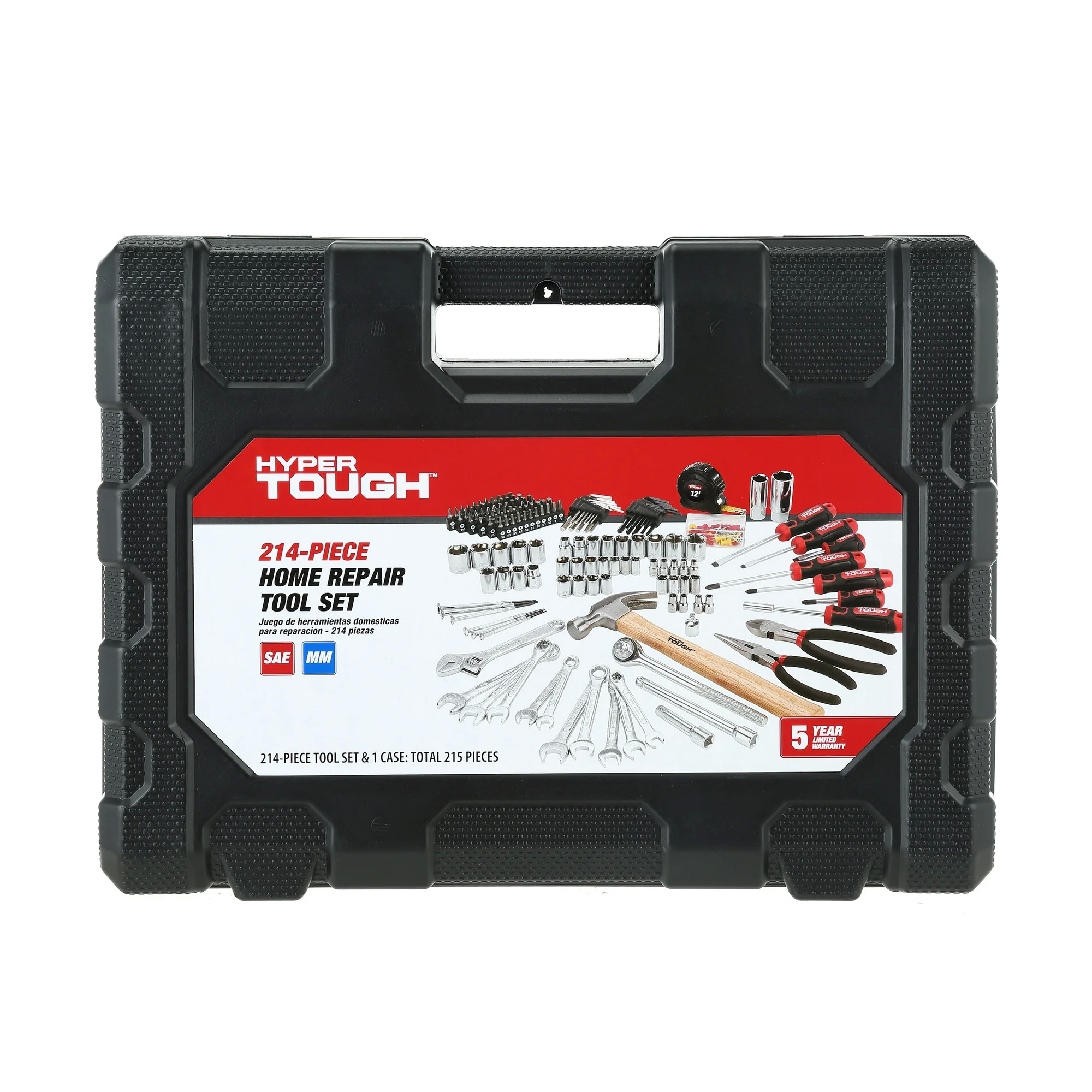 Select Walmart Stores: 215-Piece Hyper Tough SAE/MM Home Tool Set (In-Store Only, Limited Locations) $21.28 + Free S&H w/ Walmart+ or $35+
