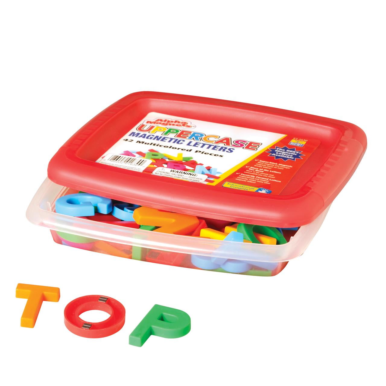42-Piece Educational Insights Kids' AlphaMagnets Uppercase Magnetic Alphabet Letters Toy Set w/ Storage Tub (Assorted Colors) $4.55  + Free S&H w/ Walmart+ or $35+