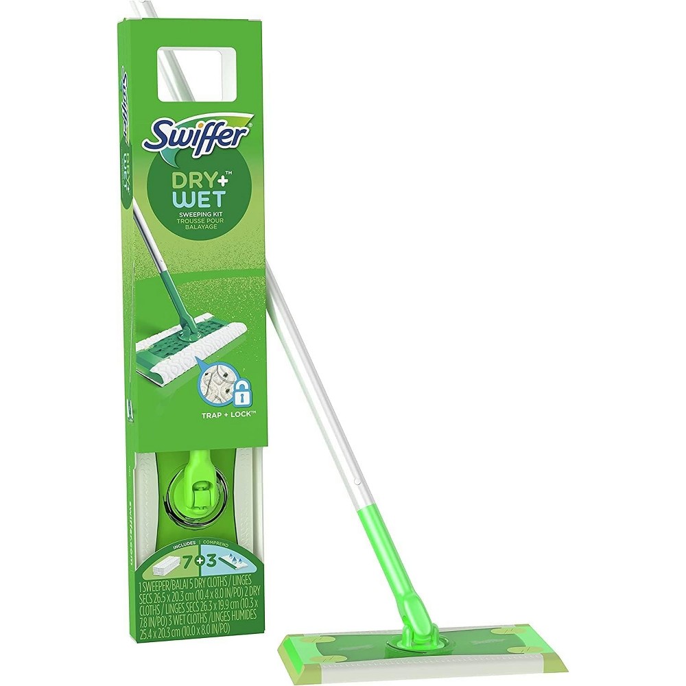 College Students: Swiffer Sweeper 2-in-1 Dry + Wet Floor Mopping & Sweeping Kit (1 Mop, 7 Dry Cloths & 3 Wet Cloths) $7.59 + Free Store Pickup at Target