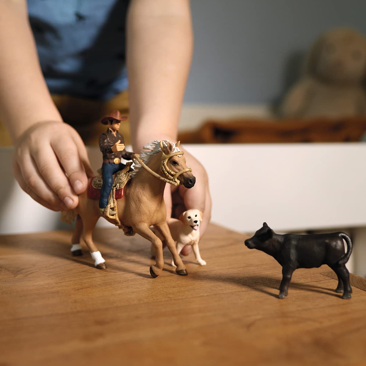6-Piece Schleich Farm World Rodeo Calf Adventure Playset w/ Cowboy Rodeo Rider Figurine, Horse, Cow, Dog & Accessories $9 + Free Shipping w/ Prime or on $35+