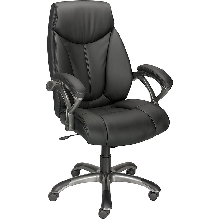 Staples Workplace 2.0 Ramsey Ergonomic Bonded Leather Swival Manager