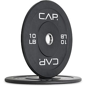 Pair of 10 Lb CAP Barbell Rubber Olympic Bumper Plates Budget