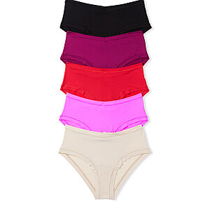 5-Pack Victoria's Secret Pink Panties: Everyday Stretch Hipster, No-Show  Thong
