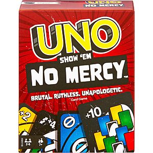 Mattel UNO Show ‘em No Mercy Card Game $9.50