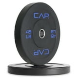 CAP Barbell Olympic Rubber Bumper Plates (2" Center): 45-Lb Plate (Single) $40 ($0.89/Lb) or 2-Count 25-Lb Plates $44.50 + Free Shipping