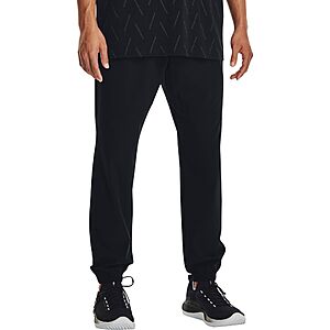 Under Armour Men's Stretch Woven Joggers (Black) $25, UA Men's Rival Terry 6" Shorts (Royal) $13 & More + Free Shipping $49+