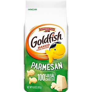 6.6-Oz Pepperidge Farm Goldfish Baked Snack Crackers (Parmesan) $  1.86 w/ S&S + Free Shipping w/ Prime or $  35+