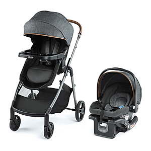 Graco Modes Trio Infant Carseat Carrier, Pramette & Toddler Stroller Travel System (Hemlock) $199 & More + Free Shipping