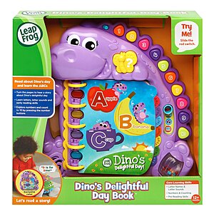 LeapFrog Toddlers' Dino's Delightful Day Alphabet Book (Purple) $11.69 + Free Shipping w/ Prime or on $35+