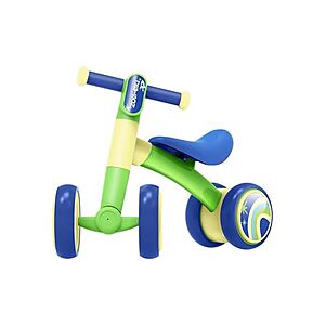 Jetson Toddlers' Bounce 4-Wheel Indoor/Outdoor Balance Bike (Blue/Green) $19.99 + Free Shipping w/ Prime