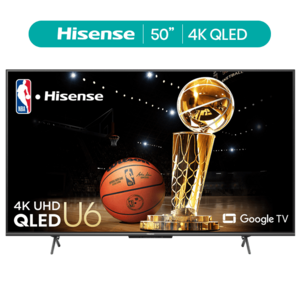 50" Hisense Class U6H 4K QLED 240 Motion Rate Google TV (50U6H)  $218 + Free Shipping