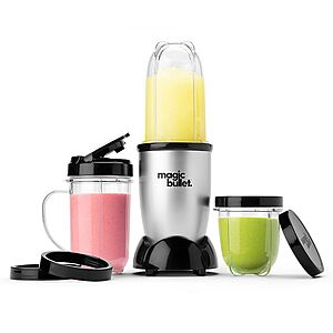 Magic Bullet Single Serve High-Speed Blender (Black or Silver) .40 + Free Store Pickup