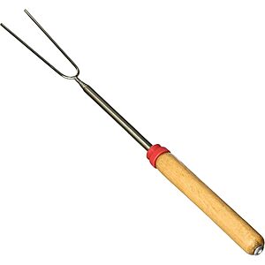 Coghlan's Telescoping Extension Chrome Wire BBQ Fork w/ Wooden Handle (Extends to 34") $3.40 + Free Shipping w/ Prime or on $35+