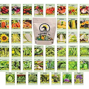 43-Count Black Duck Brand Assorted Vegetable & Herb 100% Non-GMO Seed Packets $9.50 w/ Subscribe & Save