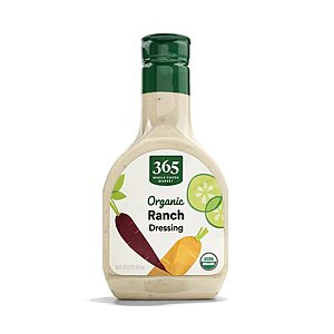 [Prime] 16-Oz 365 by Whole Foods Market Organic Ranch Dressing $2.55 w/ S&S + Free Shipping