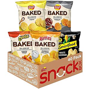 40-Count Frito-Lay Snacks (Baked & Popped Mix Variety Pack) .55 w/ Subscribe & Save