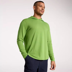 VRST Men's Essential Hoodie: Misted Lilac Feeder Stripe , Green Pulse  + Free Shipping
