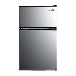 3.2-Cu Ft Arctic King 2-Door Compact Refrigerator w/ Freezer (Stainless Steel) $124.18 + Free Shipping