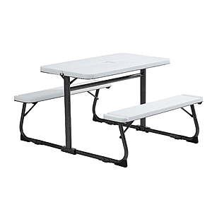 Your Zone Kids' Folding Picnic Table (White) $39 + Free Shipping