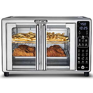 Gourmia French-Door 6-Slice Digital Toaster Oven Air Fryer (Stainless Steel)  + Free Shipping