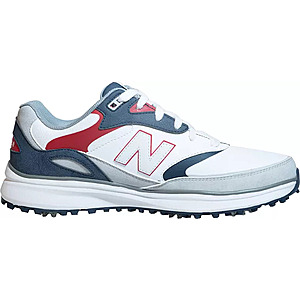 New Balance Men's Heritage FastTwist 3.0 Removable Pulsar Cleats Golf Shoes: White/Blue/Red (8,11,11.5) $54.37, White (9.5-12) $57.73 + Free Shipping