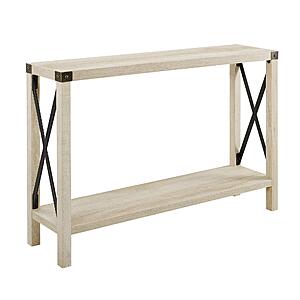 Walker Edison Sedalia Farmhouse Hallway Entry Home Accent Table (White, 46")  $61 + Free Shipping