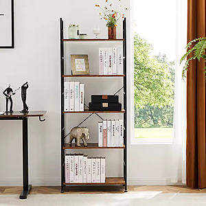 62" JHK 5-Tier Storage Organizer Bookshelf (2 Colors) $29.27 + Free Shipping