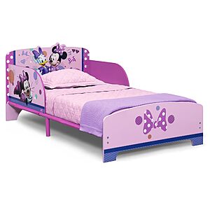 Delta Children Disney Minnie Mouse Wood & Metal Toddler Bed (Pink) $39.99 + Free Shipping