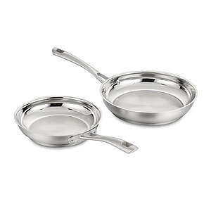 Sam's Club:2-Piece Cuisinart Stainless Steel Skillet Set (8" & 10") $24.98 + Free Shipping $50+ for Plus Members
