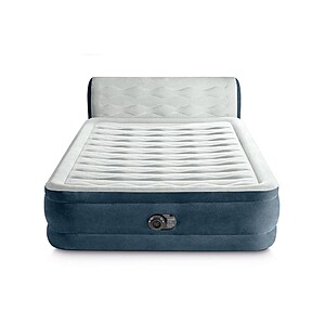 Intex 18" Pillow Top Air Mattress w/ Built-In Pump and Headboard (Queen) $43.99 + Free Shipping
