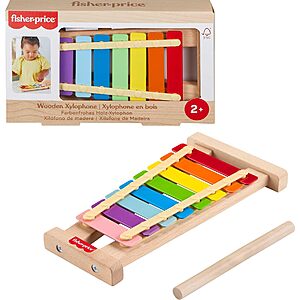 Fisher-Price Toddlers' Wooden Xylophone Toy $5.78 + Free Shipping w/ Prime or on $35+