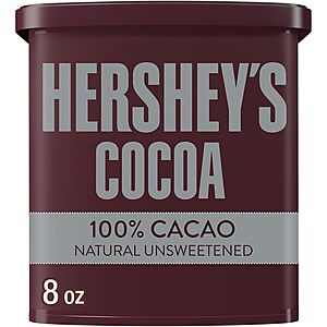8-oz Hershey's Cocoa Powder Can (Natural Unsweetened) $3.50 w/ Subscribe & Save