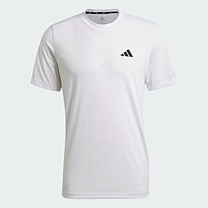 adidas Men's Aeroready Designed to Move Feelready Sport Tee (White/Black) $6.25 & More + Free Shipping